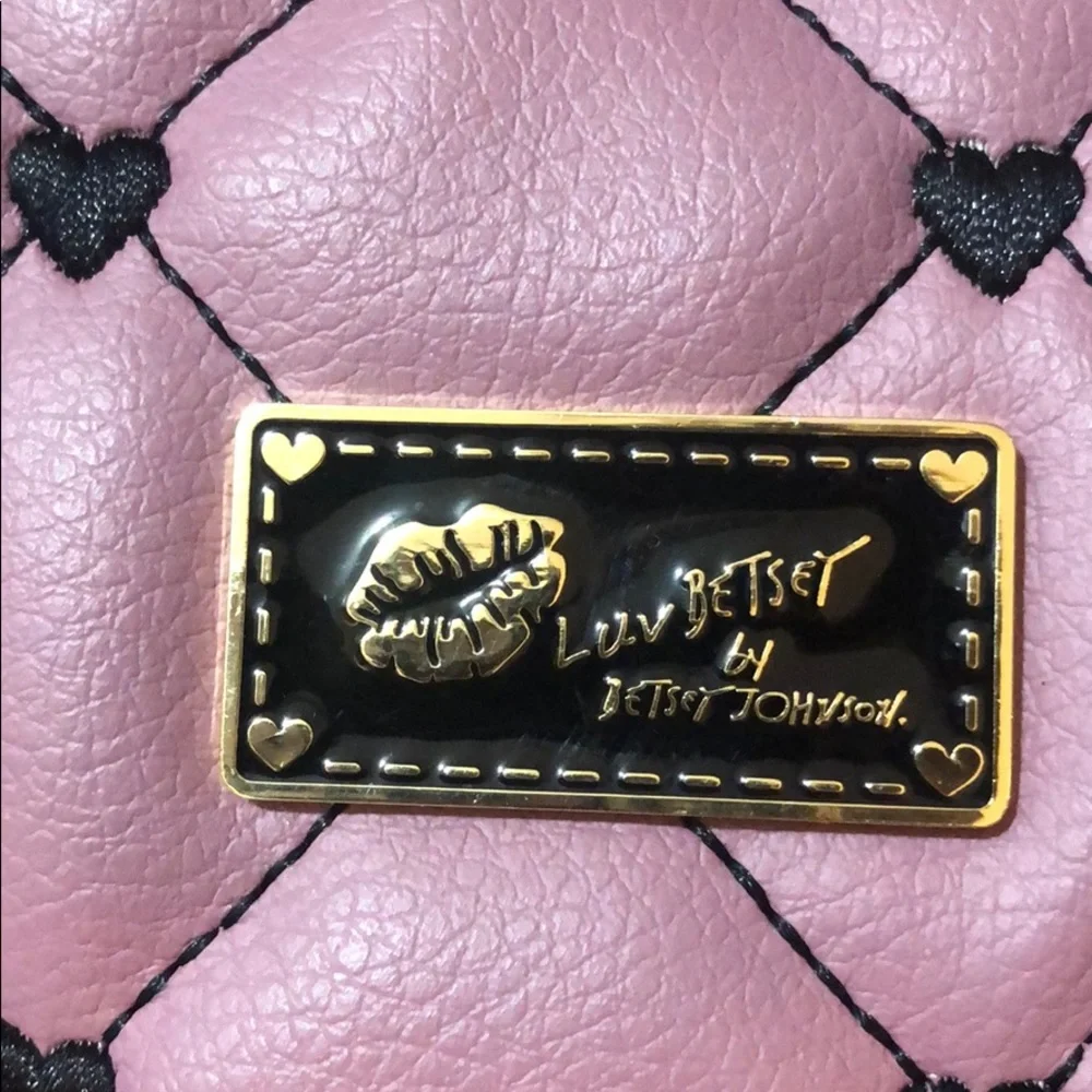 Quilted Lavender Satchel Handbag with Dalmatian Print Sides